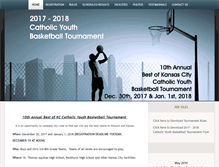 Tablet Screenshot of catholicyouthbasketball.com